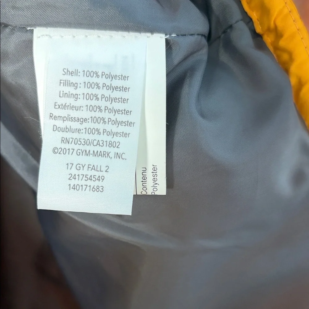 Gymboree Moto Boss Yellow Quilted Vest XL 14
